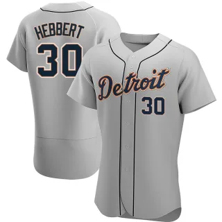 Authentic Men's Duque Hebbert Detroit Tigers Road Jersey - Gray
