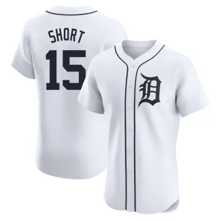 Elite Men's Zack Short Detroit Tigers Home Jersey - White