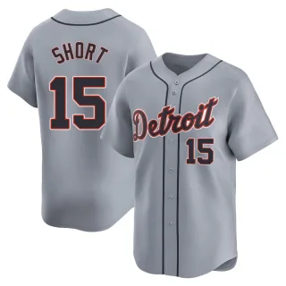 Limited Men's Zack Short Detroit Tigers Road Jersey - Gray