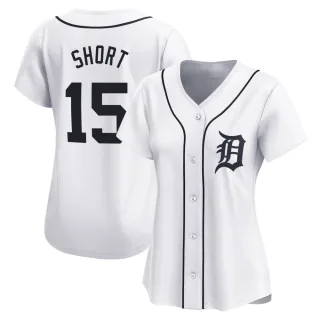 Limited Women's Zack Short Detroit Tigers Home Jersey - White