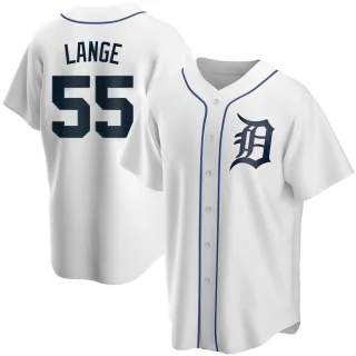Replica Men's Alex Lange Detroit Tigers Home Jersey - White