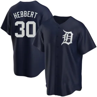 Replica Men's Duque Hebbert Detroit Tigers Alternate Jersey - Navy