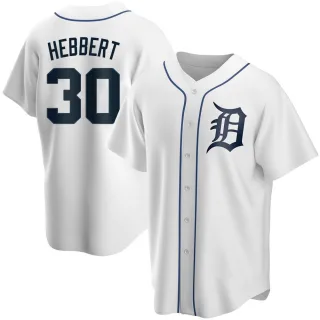 Replica Men's Duque Hebbert Detroit Tigers Home Jersey - White