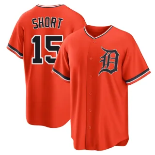 Replica Men's Zack Short Detroit Tigers Alternate Jersey - Orange