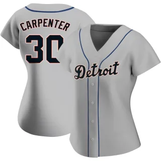 Replica Women's Kerry Carpenter Detroit Tigers Road Jersey - Gray