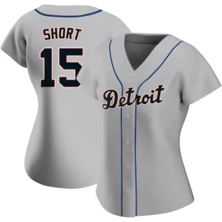 Replica Women's Zack Short Detroit Tigers Road Jersey - Gray