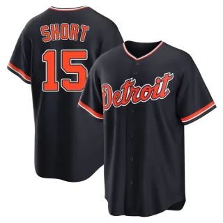 Replica Youth Zack Short Detroit Tigers Alternate 2nd Jersey - Navy