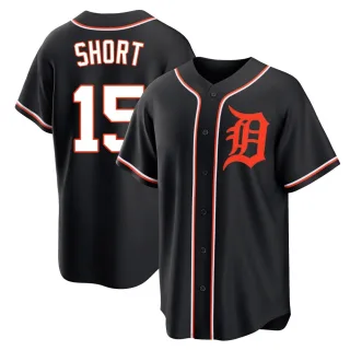 Replica Youth Zack Short Detroit Tigers Fashion Out Jersey - Black